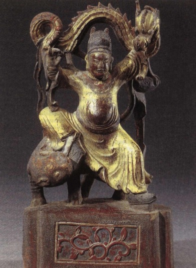 Szun Szimiao, a gyógyítás istene. Tang-dinasztia idejének szobra
